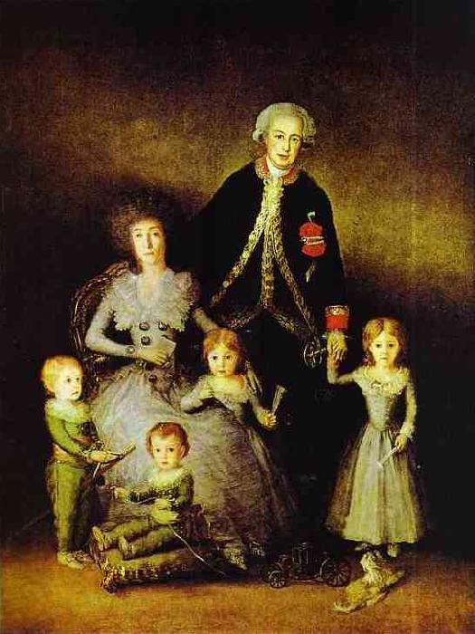 Francisco Jose de Goya The Family of the Duke of Osuna. Norge oil painting art